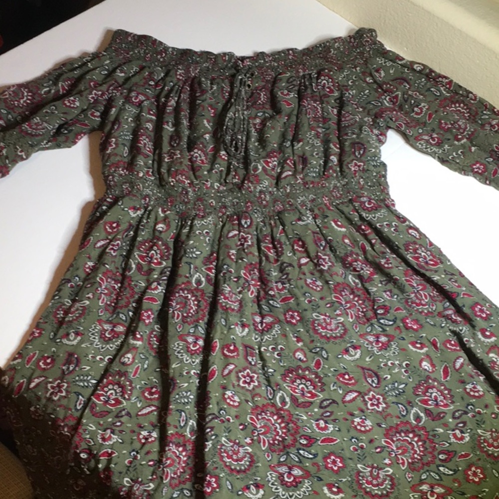Torrid green Paisley Dress‎ size 2 (2XL) EUC